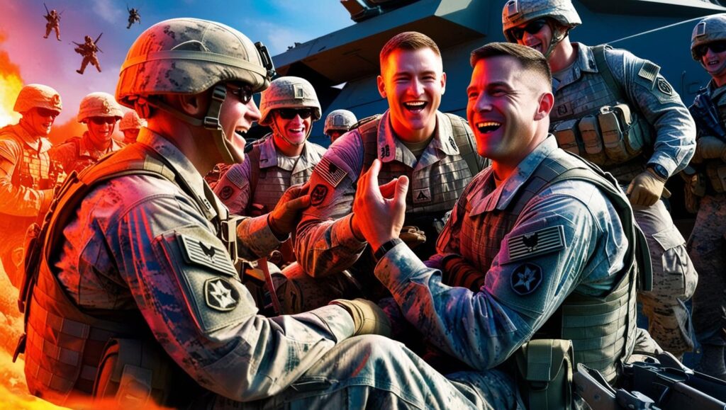 Military Humor and Heroism